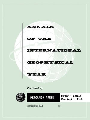 cover image of Annals of The International Geophysical Year, Volume 31